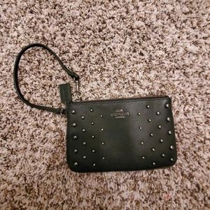 Black coach wallet clutch